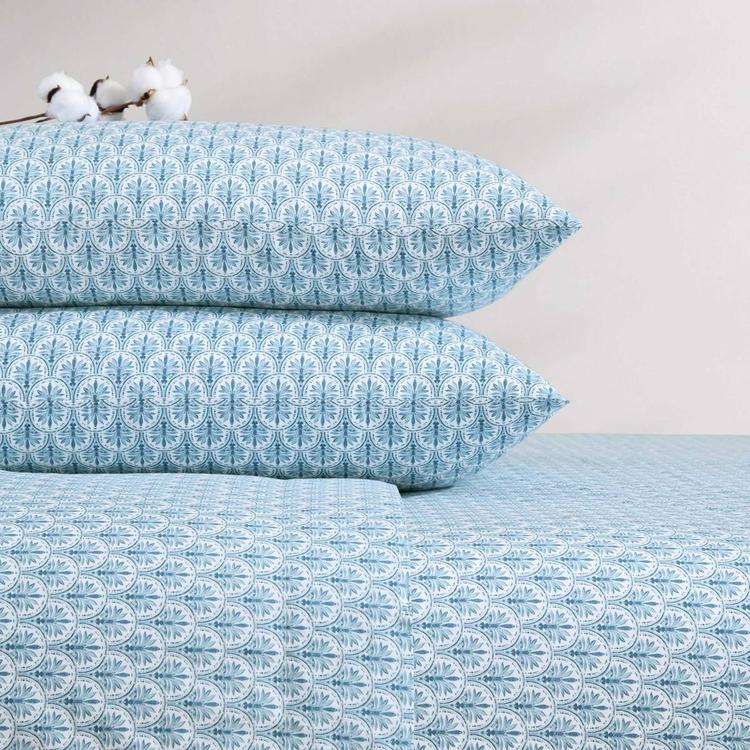 Tommy Bahama Coastal Batik 200TC 4pc. Cotton Percale Sheet Set