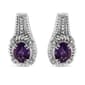 Haus of Brilliance Amethyst Diamond Dangle Earringse - image 1
