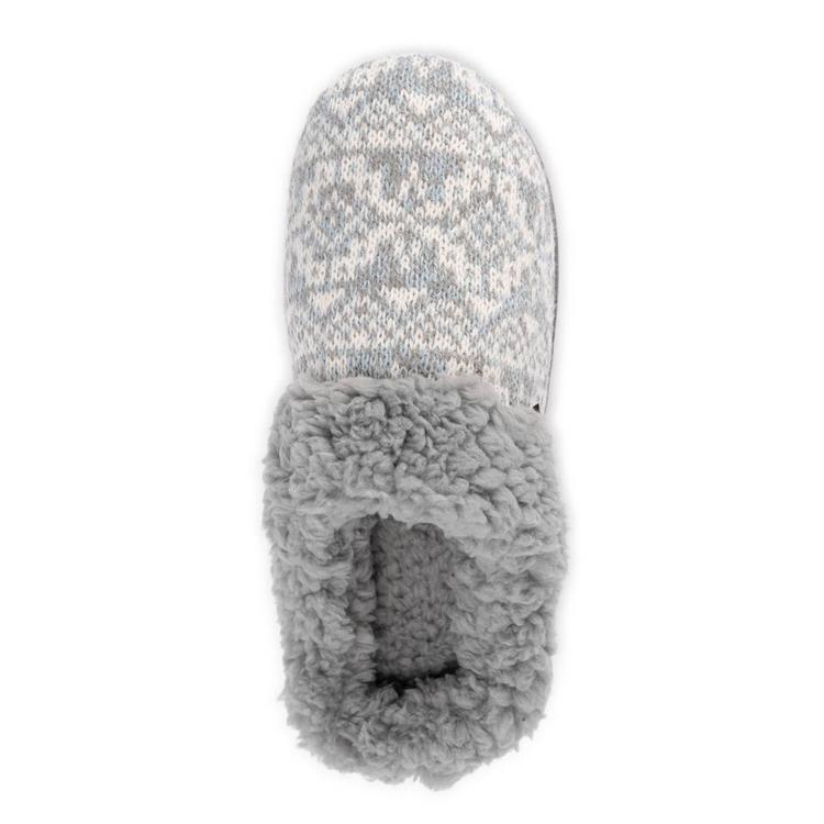 Womens MUK LUKS® Suzanne Clog Slippers - Grey/Cinder