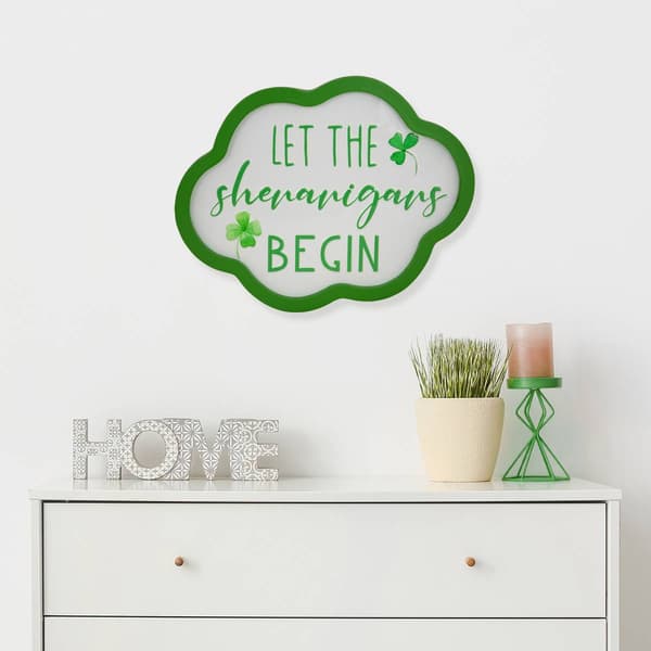 Northlight Seasonal Shenanigans St. Patrick''s Framed Wall Sign