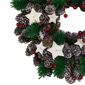 Northlight Pinecone & Berries with Stars Christmas Wreath - image 3
