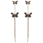 Jessica Simpson Dangle Butterfly Earrings - image 1