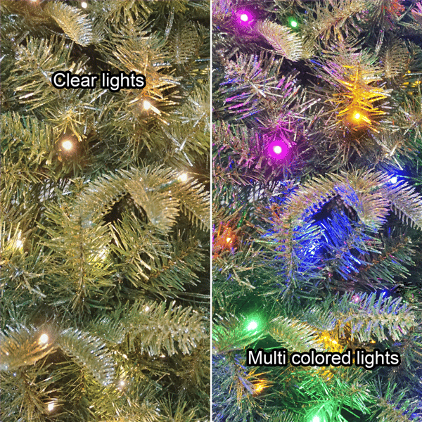 Puleo International 7.5ft. LED Yardley Spruce Christmas Tree