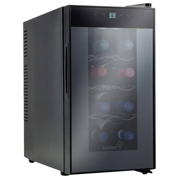 Ivation 8 Bottle Thermoelectric Quiet Freestanding Wine Cooler