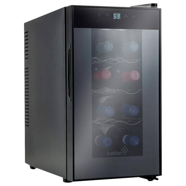 Ivation 8 Bottle Thermoelectric Quiet Freestanding Wine Cooler - image 