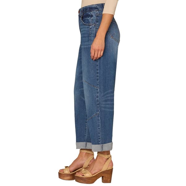 Womens Democracy “Ab”solution® Skyrise Cuff Hem Barrel Leg Jeans