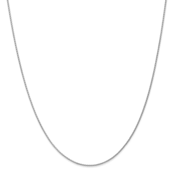 Gold Classics&#40;tm&#41; 1.2mm. 14k White Parisian Wheat Necklace - image 