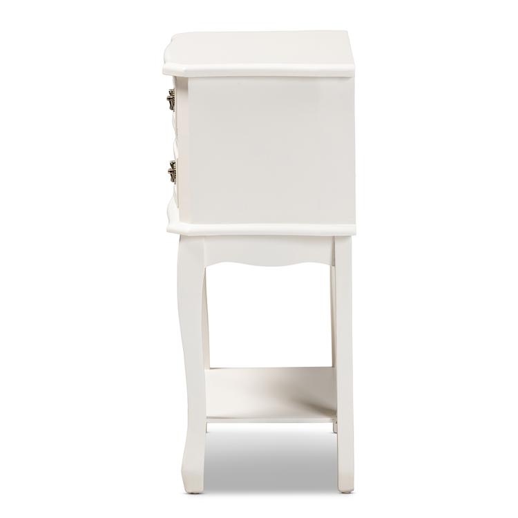 Baxton Studio Gabrielle French Country 2 Drawer Nightstand