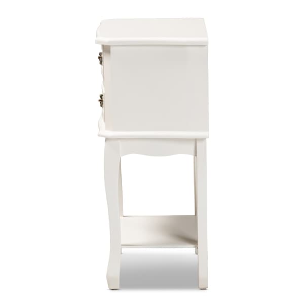 Baxton Studio Gabrielle French Country 2 Drawer Nightstand