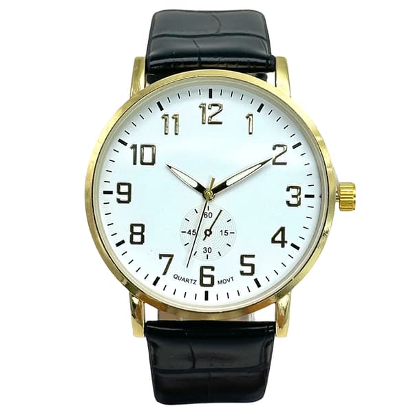 Mens Gold Easy Read Subdial Quartz Watch - MWPU03BV - image 