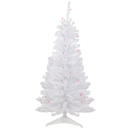 Northlight 4ft. Pre-Lit Slim Woodbury White Pine Christmas Tree
