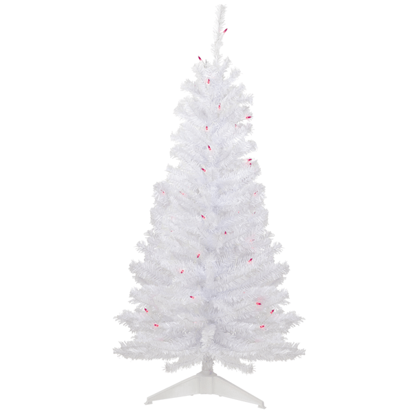 Northlight 4ft. Pre-Lit Slim Woodbury White Pine Christmas Tree - image 