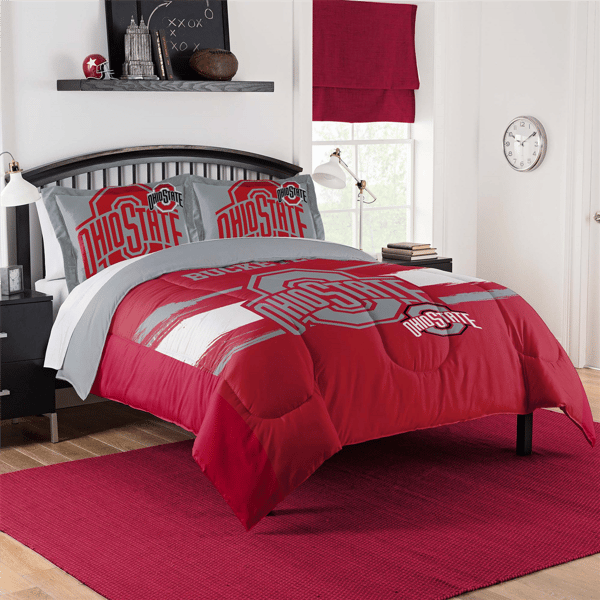 Sweet Home Collection NCAA Ohio State Buckeyes Comforter Set - image 