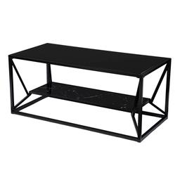Southern Enterprises Argall Glass-Top Coffee Table