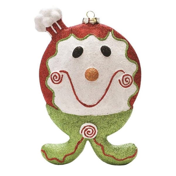 Northlight 9in. Glittered Gingerbread Boy Christmas Ornament - image 