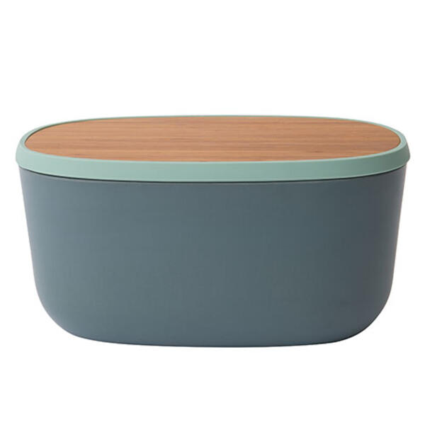BergHOFF Leo Natural Bamboo Covered Bread Box & Cutting Board - image 