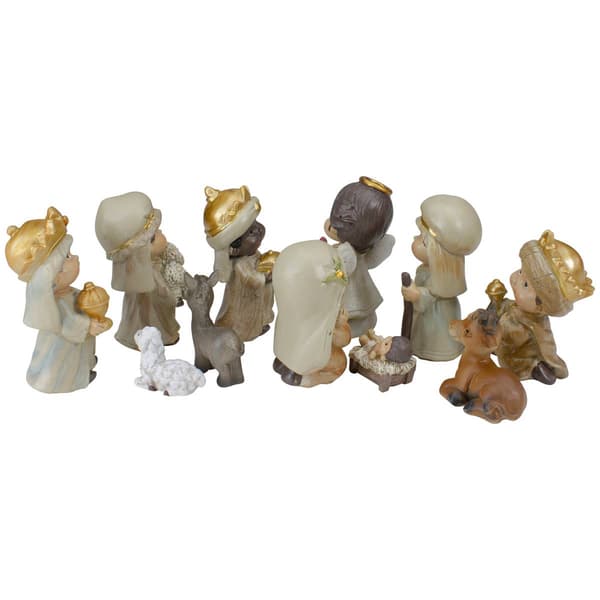 Northlight Seasonal 11pc. Cherubic Christmas Nativity Figure Set