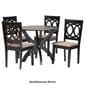 Baxton Studio Rita Modern Dark Brown Wood 5pc. Dining Set - image 8