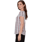 Womens Emaline Sapphire Serenade II Stripe Rope Blouse - image 4
