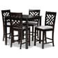 Baxton Studio Caron 5pc. Wooden Pub Style Set - image 6