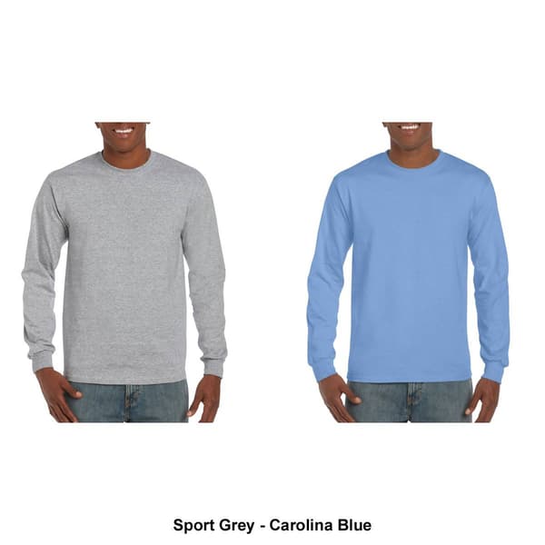 Mens Gildan® Classic Long Sleeve Ultra Cotton Crew Neck Tee