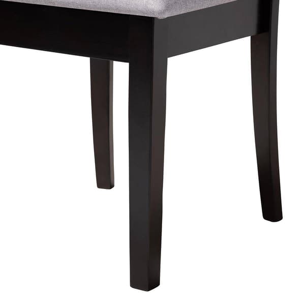 Baxton Studio Nellie Modern Dark Brown Wood 5pc. Dining Set