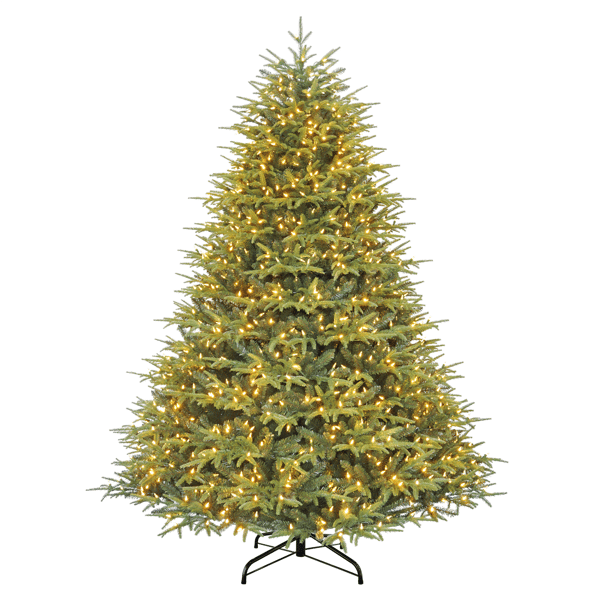 Puleo International 6.5ft. Pre-Lit LED Fraser Fir Christmas Tree