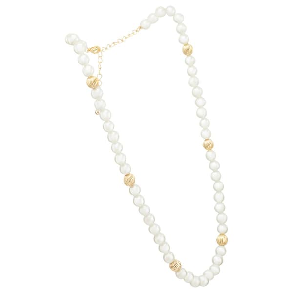 Design Collection Gold-Tone Pearl Strand Necklace