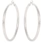 Jessica Simpson Imitation Silver Plated Twist Hoop Earrings - image 2