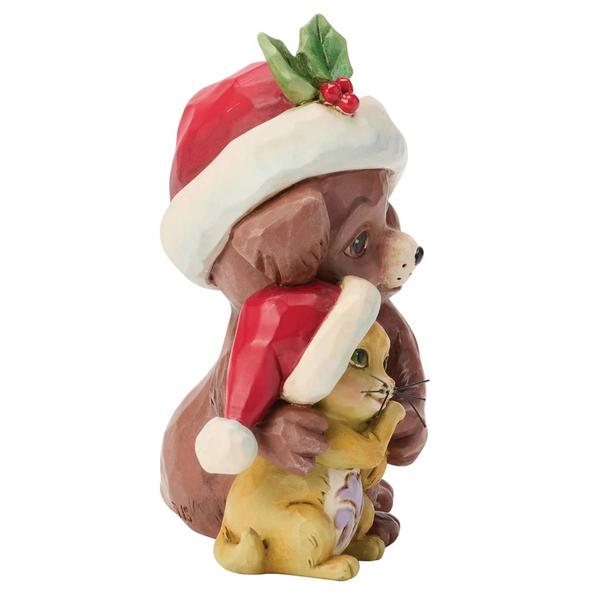 Jim Shore Hugging Dog & Cat Figurine