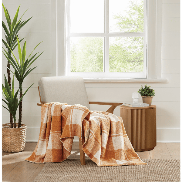 Brooklyn Loom Dusted Plaid Throw