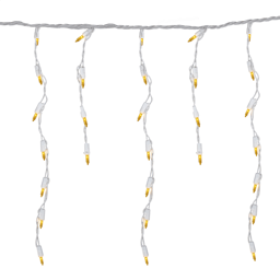 Northlight 3.5ft. 100ct Opaque Gold Mini Icicle Christmas Lights