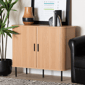 Baxton Studio Lucia Fluted Wood Storage Cabinet - image 8
