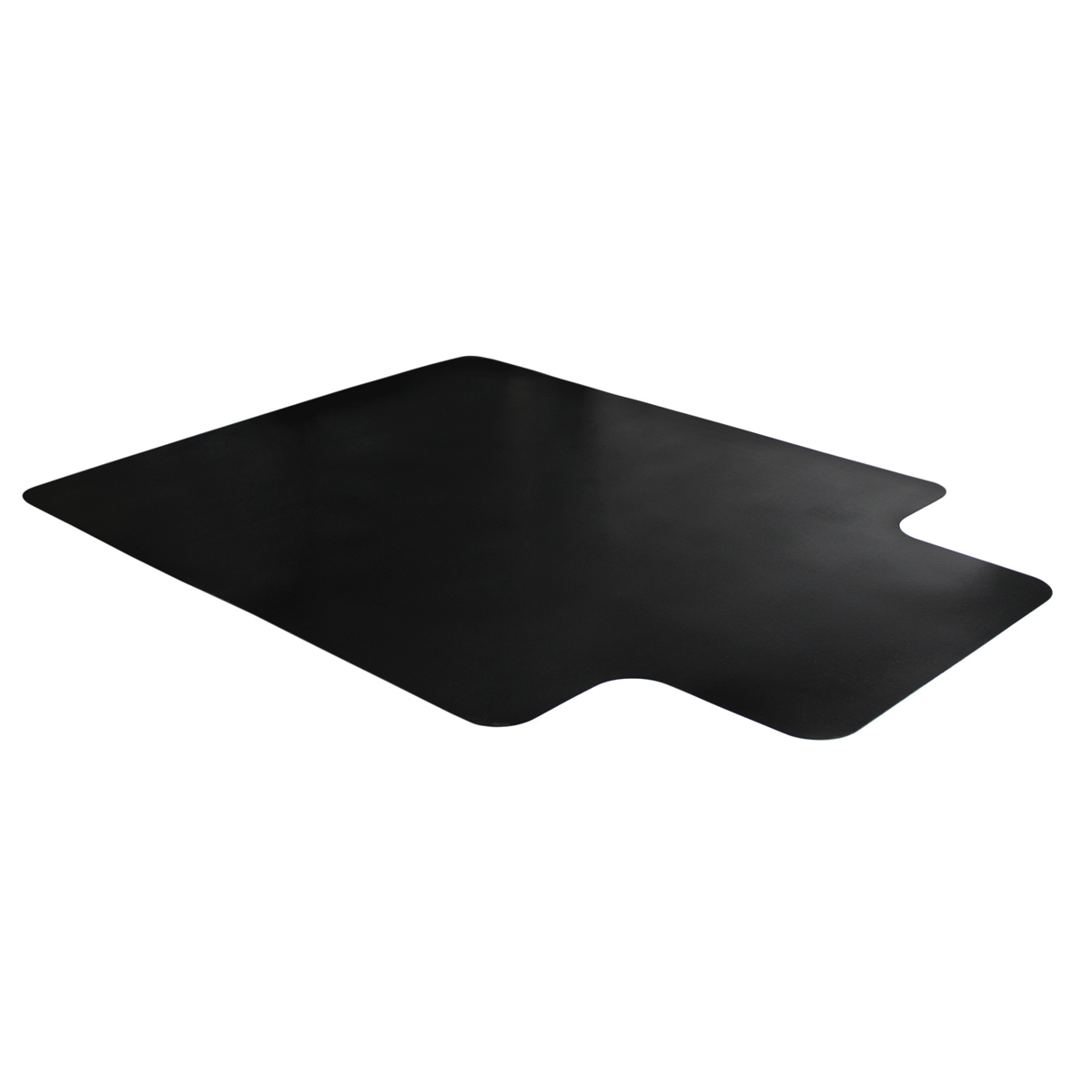 Floortex(R) Advantagemat(R) Black Vinyl Lipped Hard Floor Chair Mat