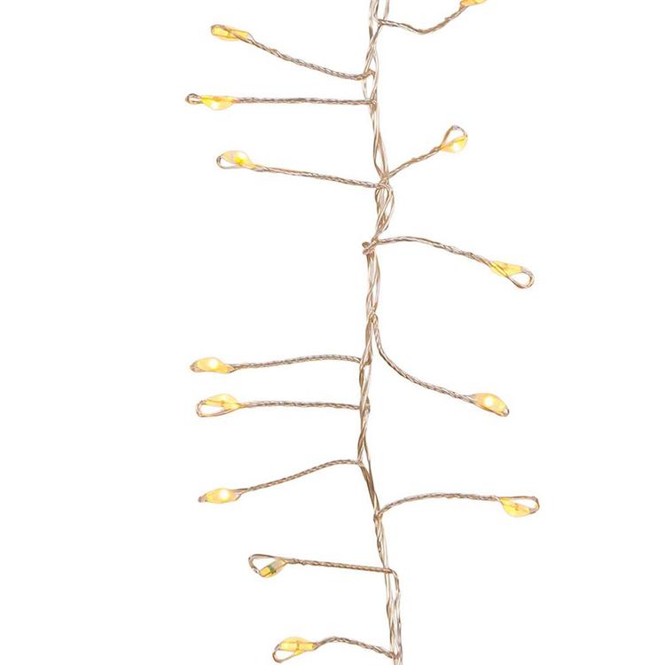 Kurt Adler Fairy Cluster Garland w/ Cool White LED Twinkle Lights