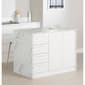 South Shore Myro Faux White Marble Kitchen Island - image 2