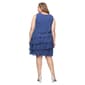 Plus Size SLNY Short Sleeve Tiered Rhinestone Detail Jacket Dress - image 4