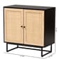Baxton Studio Declan Espresso Wood 2-Door Storage Cabinet - image 8