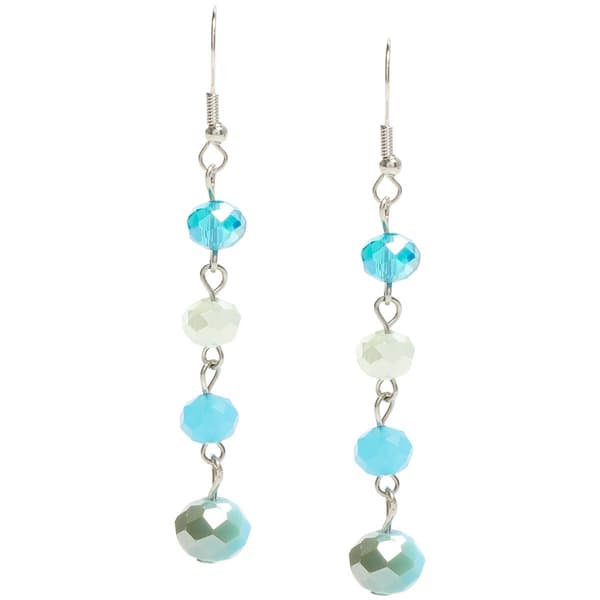 Ashley Cooper(tm) Blue & Turquoise Linear Drop Earrings - image 