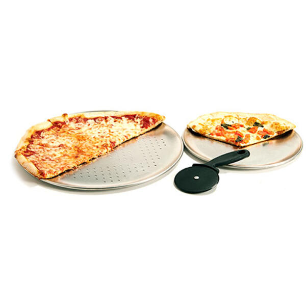G&S Metal EZ Baker Pro-2 Pizzas Pans with Cutter - image 