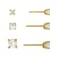 Athra Trio Cubic Zirconia Stud Earrings Set - image 1