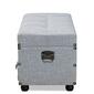 Baxton Studio Flynn 2-Drawer Storage Trunk Ottoman - image 4