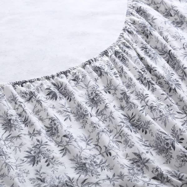 Laura Ashley Faye Toile Cotton Flannel Sheet Set