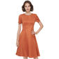 Womens Calvin Klein Short Sleeve Suede Fit & Flare Dress - image 4