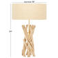 9th & Pike® Beige Wood Rustic Table Lamp - image 9