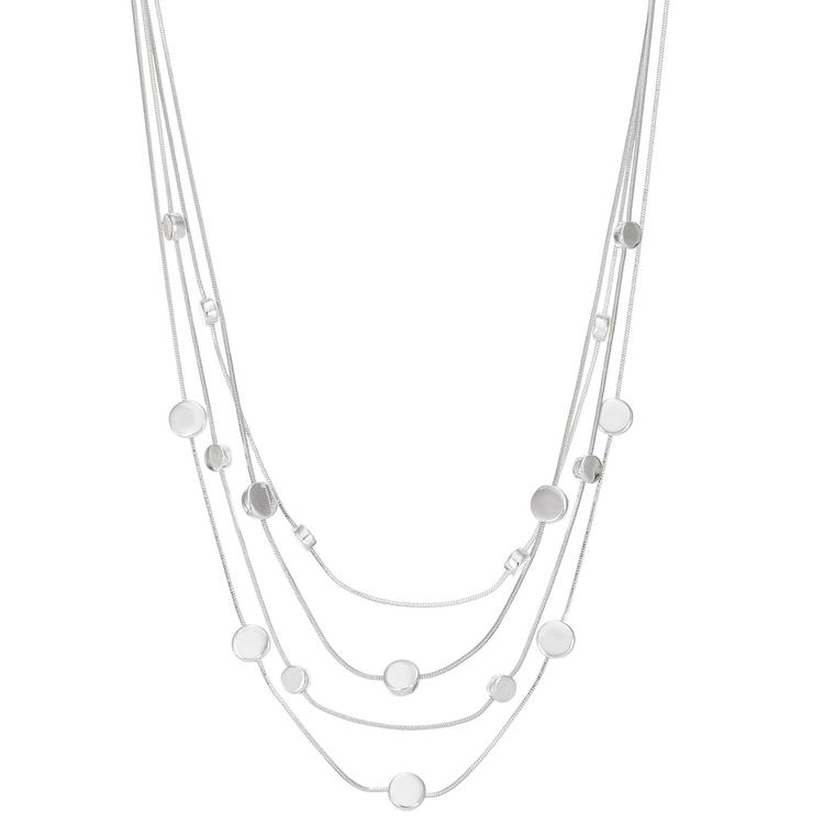 Napier Silver-Tone 16in. Multi-Row Necklace