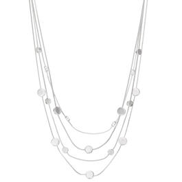Napier Silver-Tone 16in. Multi-Row Necklace