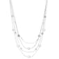 Napier Silver-Tone 16in. Multi-Row Necklace - image 1