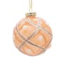 Kurt S. Adler 6pc. Champagne & Pearl Peach Glitter Ornaments Set - image 2