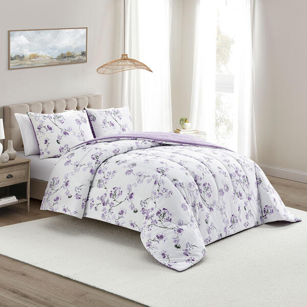 Anne Klein Campbell Floral 3pc. Comforter Set - image 